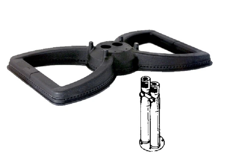 Parrilla de gas Broilmaster serie 4 quemador de pajarita de hierro fundido con tubos rectos 17,25"  Foto 1 de 1