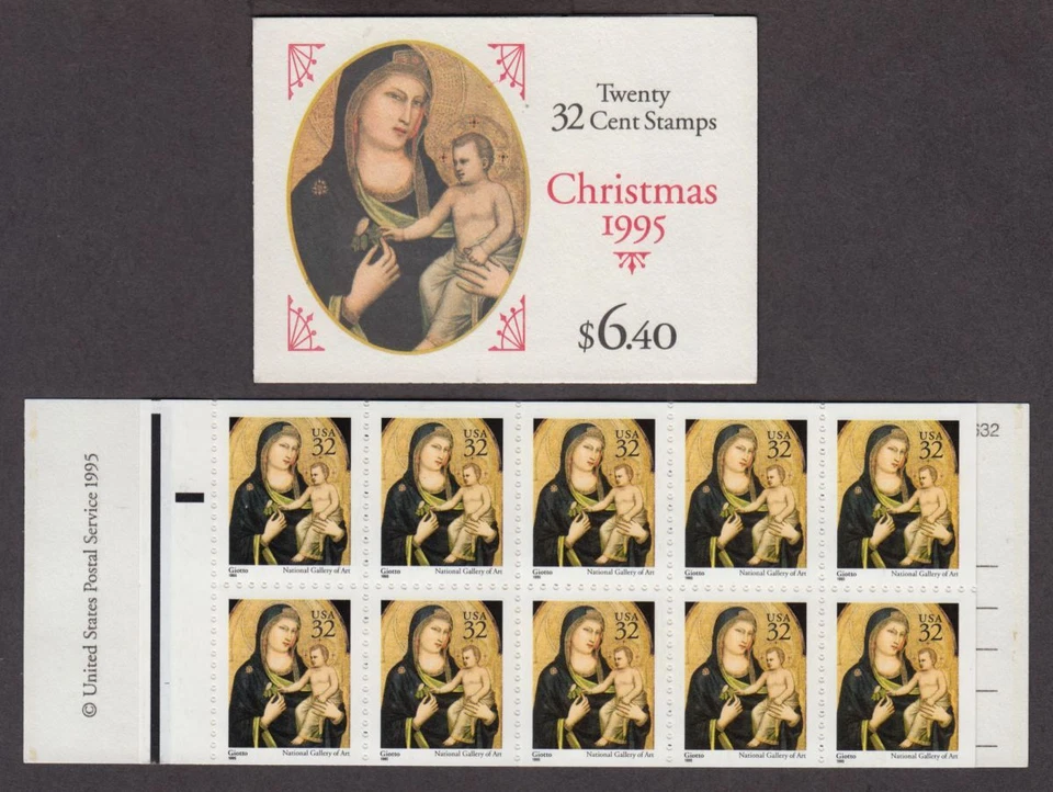 1995 Christmas Madonna & Child mint booklet BK232 (2 panes Sc 3003Ab) MNH - Image 1 of 1
