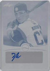 ZACHARY RISEDORF 2013 Leaf Power Showcase Autograph Rookie Auto Plate RC 1/1 - Picture 1 of 1
