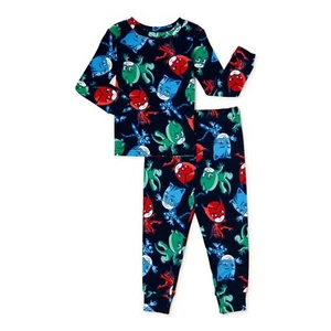 Pj Masks Toddler Boys Pajamas Long Sleeve Snug Fit 2 Piece Sleep Set Size 2T - Picture 1 of 3