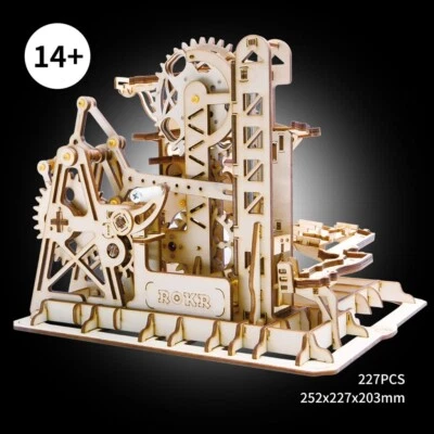 Robotime - ROKR 3D Holzpuzzle Murmelbahn - Murmelbahn Kletterer Untersetzer LG504