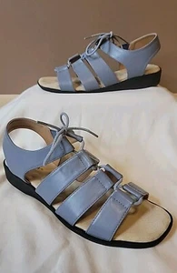 NWOB Comfortview Women's Blue Everly Sandals Adjustable Strappy | Size 9M - Picture 1 of 13