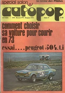 AUTOPOP 15 1972 ESSAI PEUGEOT 504 TI CHOISIR SA VOITURE POUR COURIR EN 73 - Bild 1 von 3