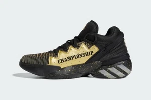 [FX7108] Adidas D.O.N. Issue 2 Men's Basketball US Size 9 Black/Gold *RNEW* - Picture 1 of 7