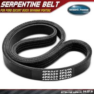 24.65英寸蛇形皮带适用于福特Escort别克Skyhawk庞蒂亚克Sunbird Olds — 第 1/4 张图片