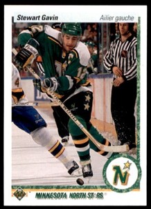 1990-91 Upper Deck French Stewart Gavin Minnesota North Stars #150