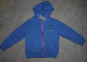 Tommy Hilfiger Boys Blue Hoodie - Size 4 - NWT - Picture 1 of 3