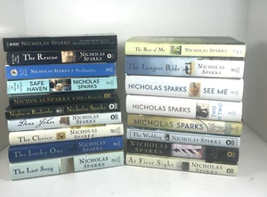 18 Nicholas Sparks Novels 14 Hard Cover Books & 4 Paperbacks Nice Collection - Picture 1 of 21