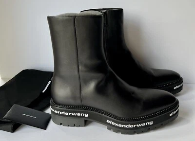 Alexander Wang Women's Sanford Ankle Logo Print Boots Black EU 40 / US 10 - Image 1 of 4
