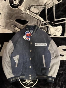 Vintage 90s G-III Carl Banks Dallas Cowboys Suede Leather Jacket Size Large - Picture 1 of 11