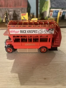 Matchbox Y-23 AEC S Omnibus 1922 Double Decker Bus Kellogg's Rice Krispies 1:72 - Picture 1 of 7