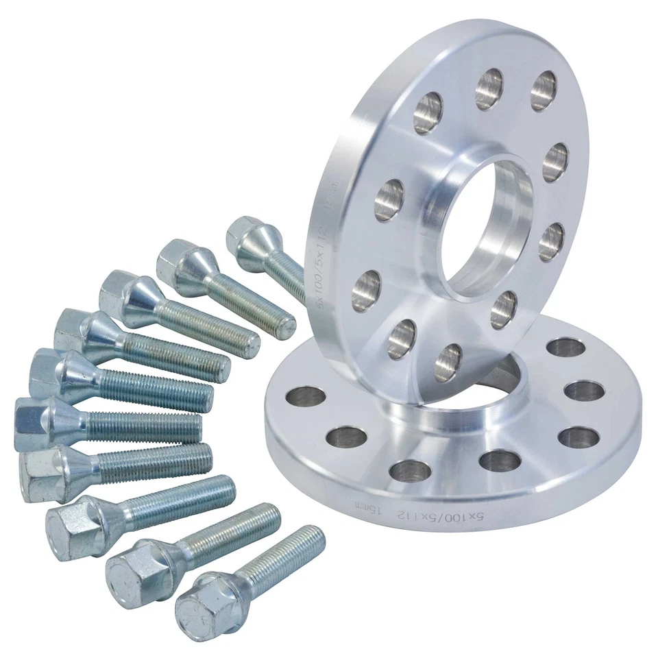 Espaciadores de rueda y pernos OE de aleación centrada en la elevación para Audi RS3 8V 8P 15 mm 5x112 57,1 Foto 1 de 1