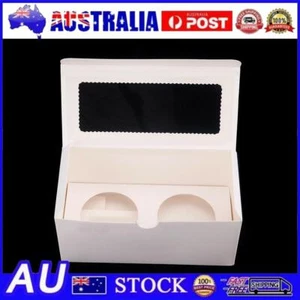 10pcs White Cupcake Boxes with 2 Hole Window for Weddings & Parties - Picture 1 of 2