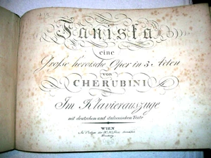Luigi Cherubini: Faniska (1806). Opera. 1st edition vocal score. Oblong folio. - Picture 1 of 12