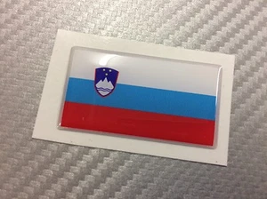 Adesivo Bandiera 3D Resinata SLOVENIA 45 x 25 mm. - Picture 1 of 1