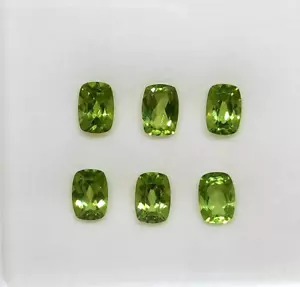 5.61ct Exclusive Good Color 7x5 Cushion Cut 100% Natural Peridot Earth Mined - Picture 1 of 2