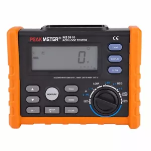 PEAKMETER Digital RCD Loop Tester Multimeter Ohmmeter 5~2000 ohm USB-Interface - Picture 1 of 17