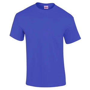 NEW MENS PLAIN BASIC COTTON GILDAN T-SHIRT in METRO BLUE (Purple) Tees Tshirt - Picture 1 of 1