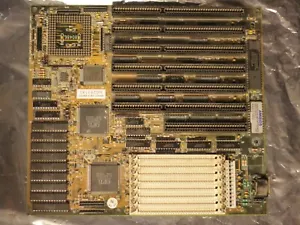 Socketed AT motherboard for 486 CPU ISA 8 bit SIMM OPTI 392 FOR PARTS OR REPAIR - Photo 1/9