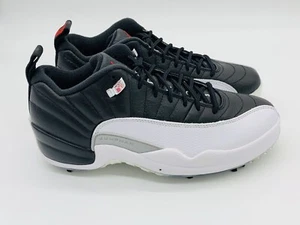 Size 8.5- Nike Air Jordan 12 Low Golf ‘Playoffs’ DH4120-010 (No Lid) - Picture 1 of 6