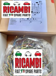 CLASSIC FIAT 500 F 2ND SERIES ELECTRICAL WIRING LOOM HARNESS QUALITY ASI NEW - Picture 1 of 1