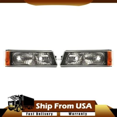 Luz de giro/estacionamiento delantera 2 piezas para Chevrolet Silverado 2500 6,0 L 2003-2004 Foto 1 de 4