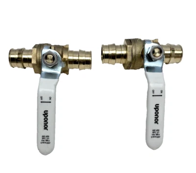 Lote de 2, Válvula de bola de latón Uponor LFR4817575 ProPEX LF, 3/4" PEX, puerto completo Foto 1 de 4