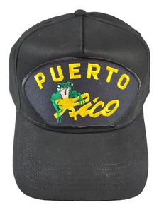 Puerto RICO W/Frog HAT - Black - Veteran Owned Business - Picture 1 of 1