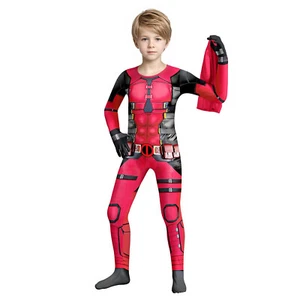 Deadpool Costume Cosplay Kids Bodysuit Boys Children's Day Fancy Dress Party - Bild 1 von 8