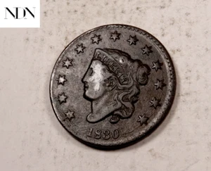 Centavo grande cabeza de corona 1830 - casi sin circular (AU) - #LC223 - Imagen 1 de 3
