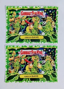 Garbage Pail Kids 2017 Battle of The Bands - Green Dave, Barfin' Billie Green - Picture 1 of 2