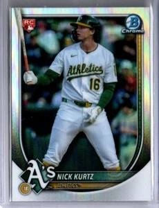 2025 Bowman Chrome Nick Kurtz Red Rookie Refractor # 93 - Bild 1 von 2