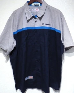 vtg MAZDA ZOOM ZOOM Mechanic Shirt 3XL RedKap 2000s Work Car Shop Dealership - Picture 1 of 10