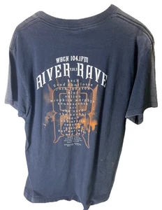 WBCN Boston Radio 2003 River Rave Black T Shirt Size Large Blur Beck Jack Johnsn - Picture 1 of 5
