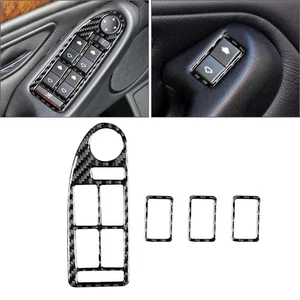 Fensterheberschalter-Tastenabdeckung aus Kohlefaser für BMW 5er M5 E39 - Bild 1 von 11
