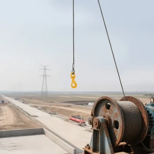 1120 kg/2469,18 Pfund Drahtseil Kohlenstoffstahl Drahtseil mit drehbarem selbstsicherndem Haken - Bild 1 von 16