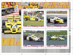 Stamp block 120 Years of Reno Automobile Manufacture 2020 Naxcivan issue - Picture 1 of 1