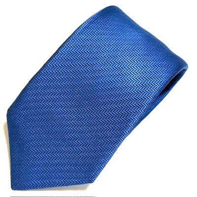 Corbata Thomas Rosa Azul Zigzag Sofisticada Afilada Lujo Elegancia Tejida en INGLATERRA Foto 1 de 4
