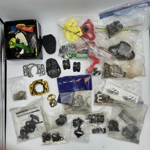Huge Lot - Cycling Cleats, Base Plates, & More - New & Used, Road & MTB See Pics - Picture 1 of 12
