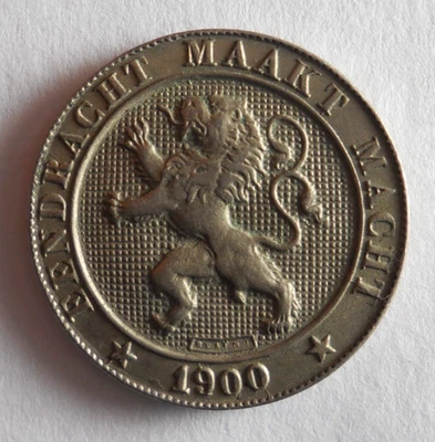 1900 Bélgica 5 céntimos - AU/UNC - Moneda rara de alto valor - Lote #D1 Foto 1 de 2