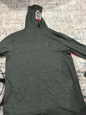 NUEVA Sudadera con Capucha Spyder Para Hombre Secado Rápido Rendimiento Absorbente Talla Mediana PROW B STRETCH Foto 1 de 4