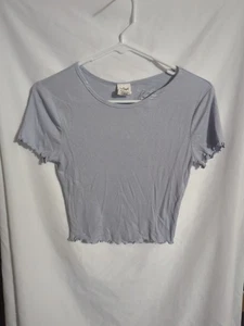 Camiseta Tillys Destined crop top, talla mediana, azul claro - Imagen 1 de 5