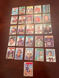 1966 Philadelphia Football Lot of 26 Different  Cards - 3 HOFers  - Good - Picture 1 of 2