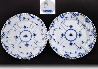 Royal Copenhagen Musselmalet Vollspitze  2 Speiseteller  1.Wahl #625 neuwertig - Bild 1 von 4