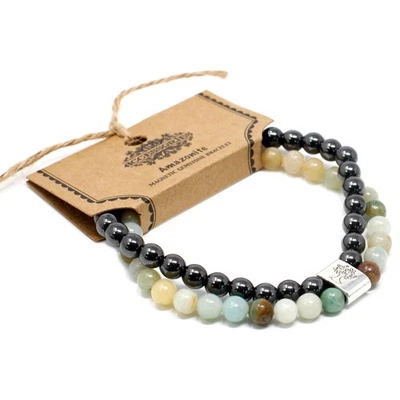 Armband - Magnetisches Edelsteinarmband - Amazonite - Bild 1 von 4