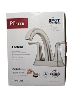 Pfister Ladera 4 in. Centerset 2-Handle Bathroom Faucet Brushed Nickel - Picture 1 of 2