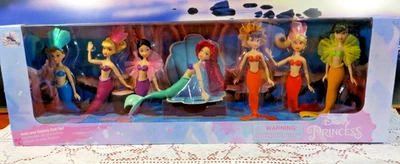JUEGO MUÑECA DISNEY ARIEL Y SUS 6 HERMANAS -LA SIRENITA - NUEVO EN CAJA 30 AÑOS - RARO Foto 1 de 4