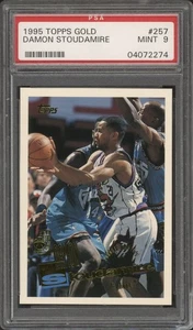 1995 Topps Gold Damon Stoudamire Rookie RC #257 PSA 9 Mint Toronto Raptors - Picture 1 of 2