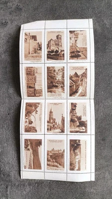 ERINNOPHILIE FRANCE PLANCHE 12 VIGNETTES ÉGLISES YONNE RELIGION N** - Photo 1/2