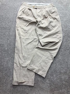 Brooks Brothers Country Club Hose Herren W37 L32 Khaki Chino Bündchen Plissee - Bild 1 von 10